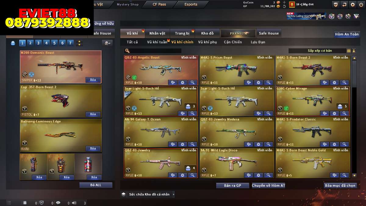 shop acc cf uy tin gia re